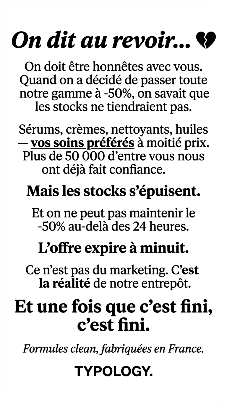Typology France Facebook ad from Mar 9, 2026