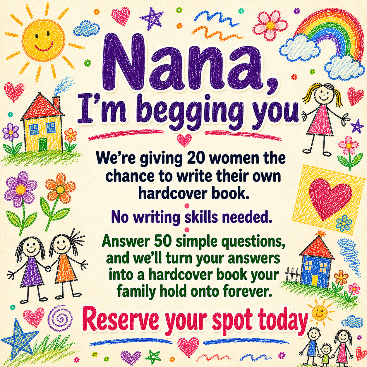 Memowrite Facebook ad