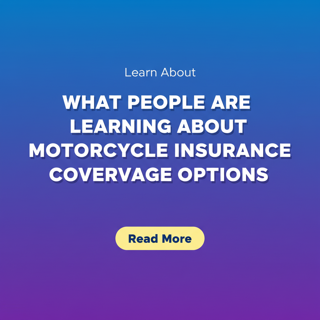 Clear Wisdom Facebook ad: Motorcycle Insurance Coverage - A Guide