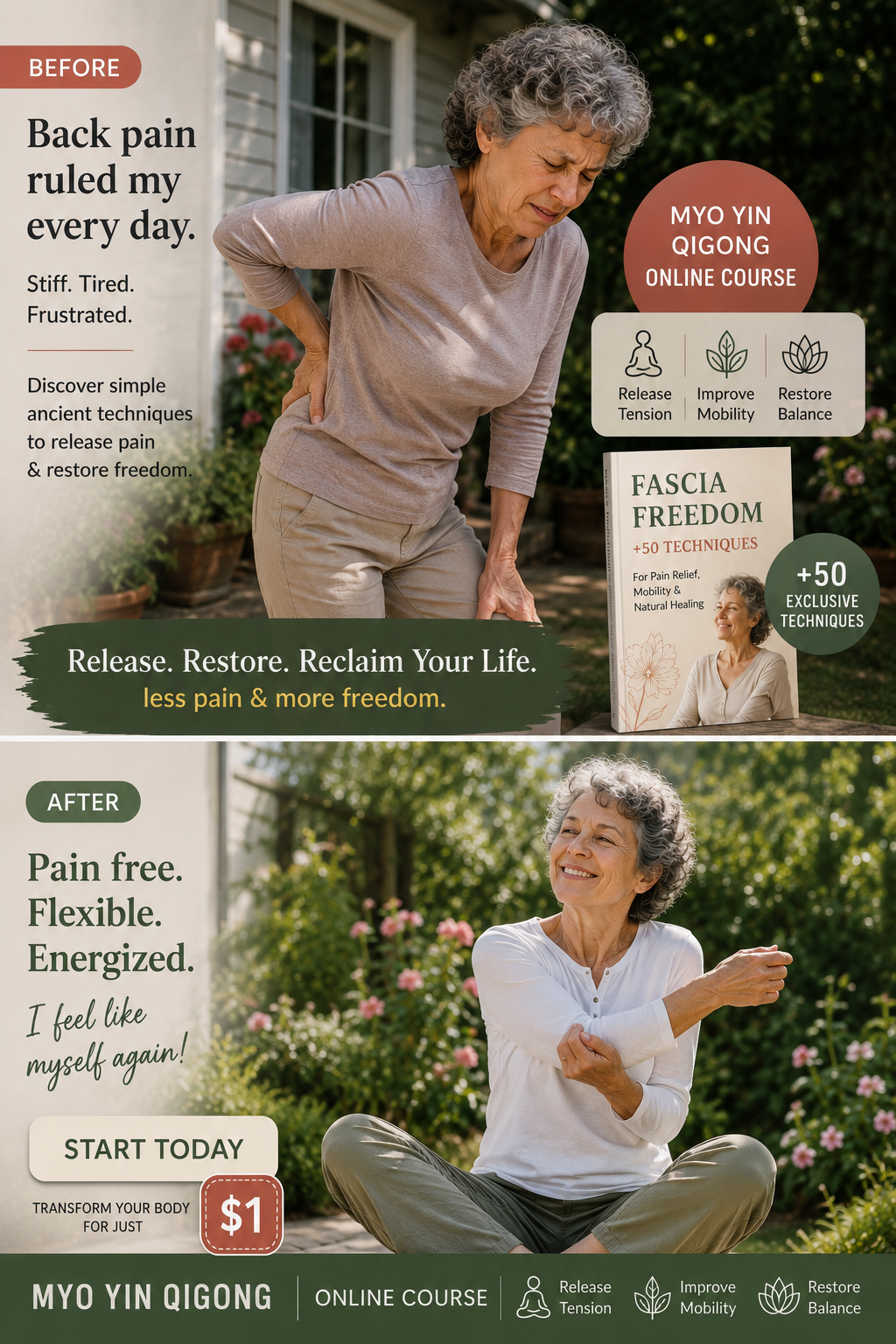 Truelifeflow Facebook ad: Tight shoulders that never fully relax?