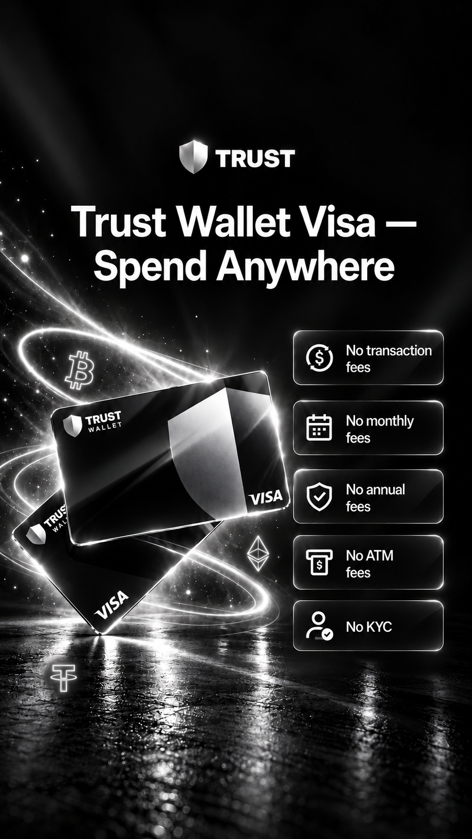My crypto card Facebook ad: Explore a convenient way to make everyday payments.