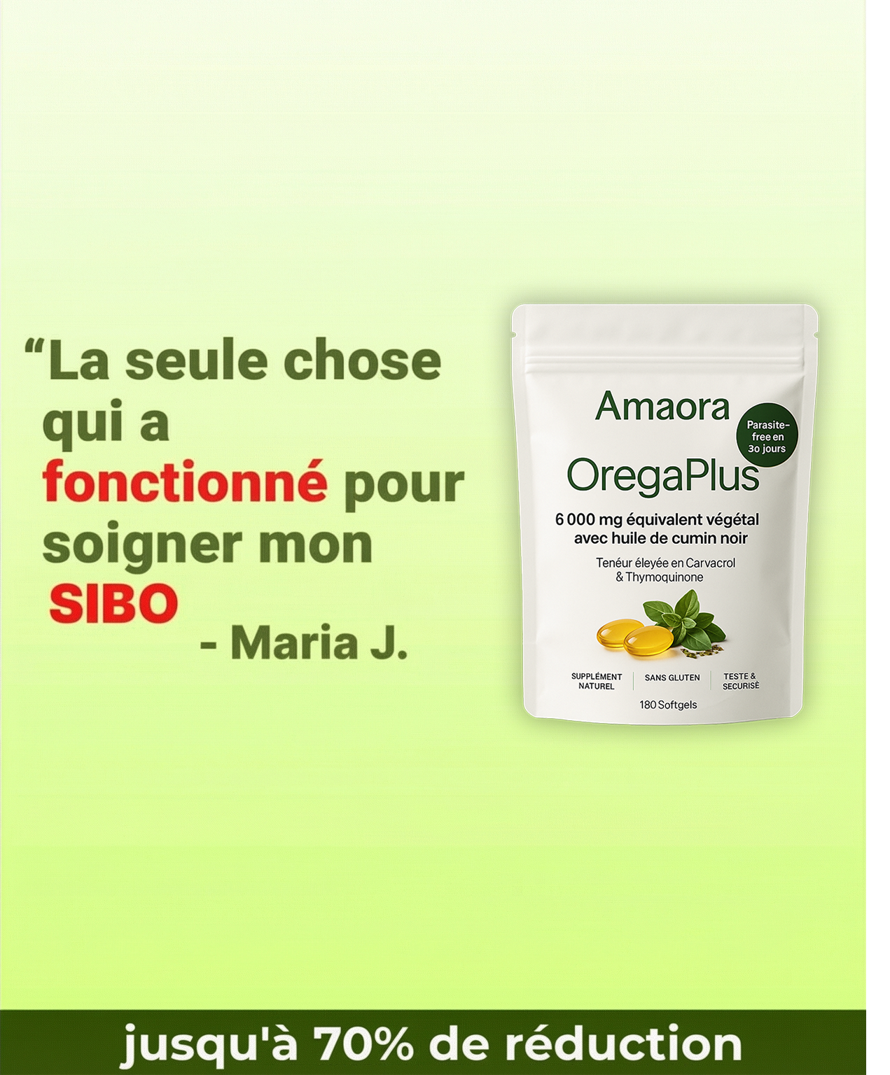 Amaora Facebook ad