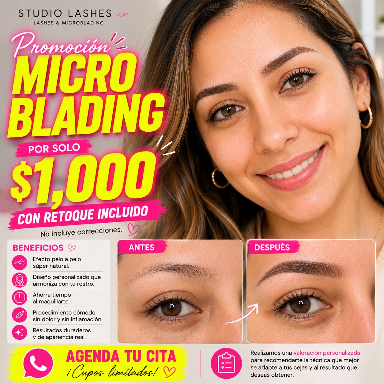 Studio Lashes & Microblading Facebook ad