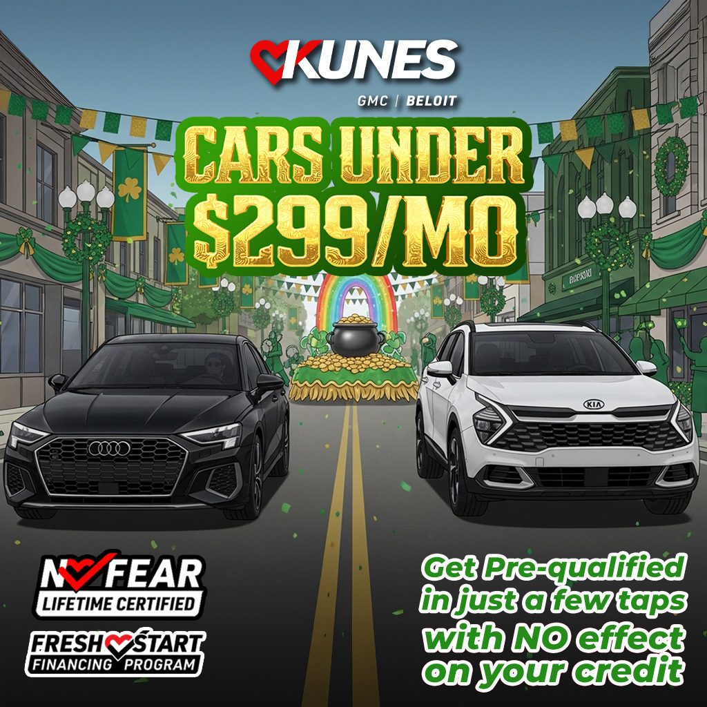 Kunes Car Loans Beloit GMC Facebook ad: Fresh Start Financing + No Fear Warranty