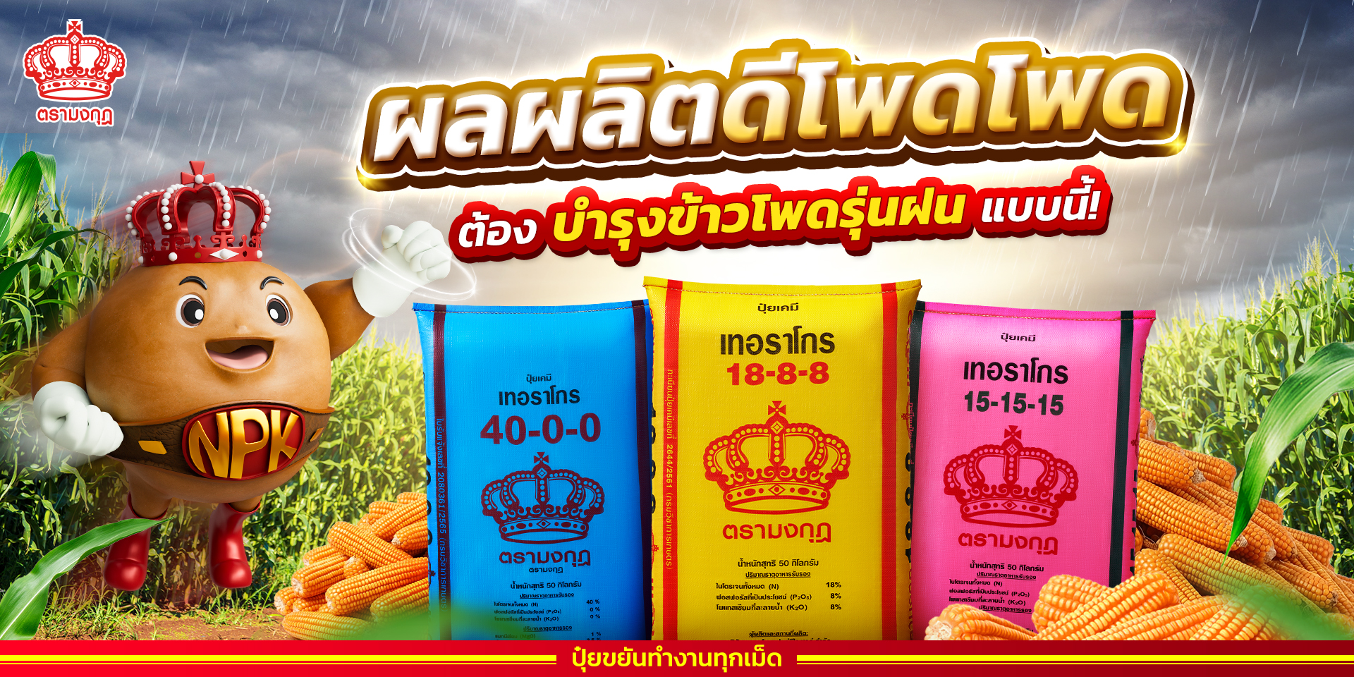 ปุ๋ยตรามงกุฎ Facebook ad