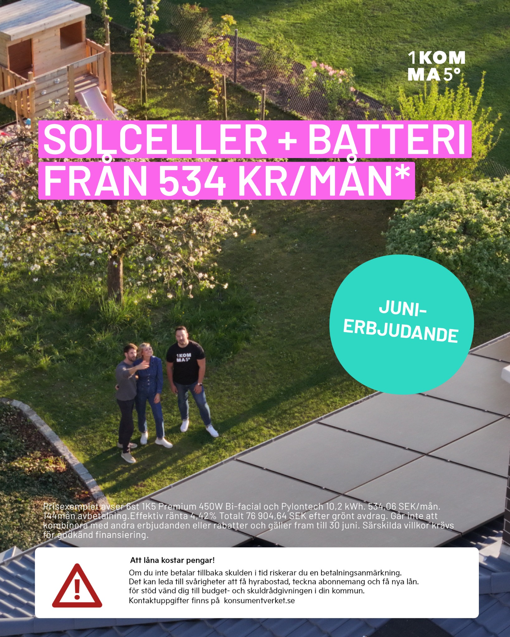 1KOMMA5 Sverige Facebook ad