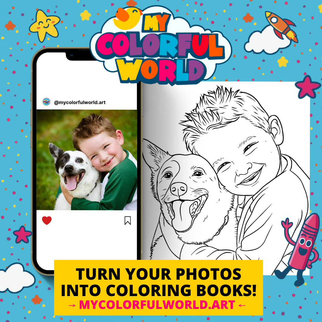 My Colorful World - Customized Coloring Books From Photos Facebook ad