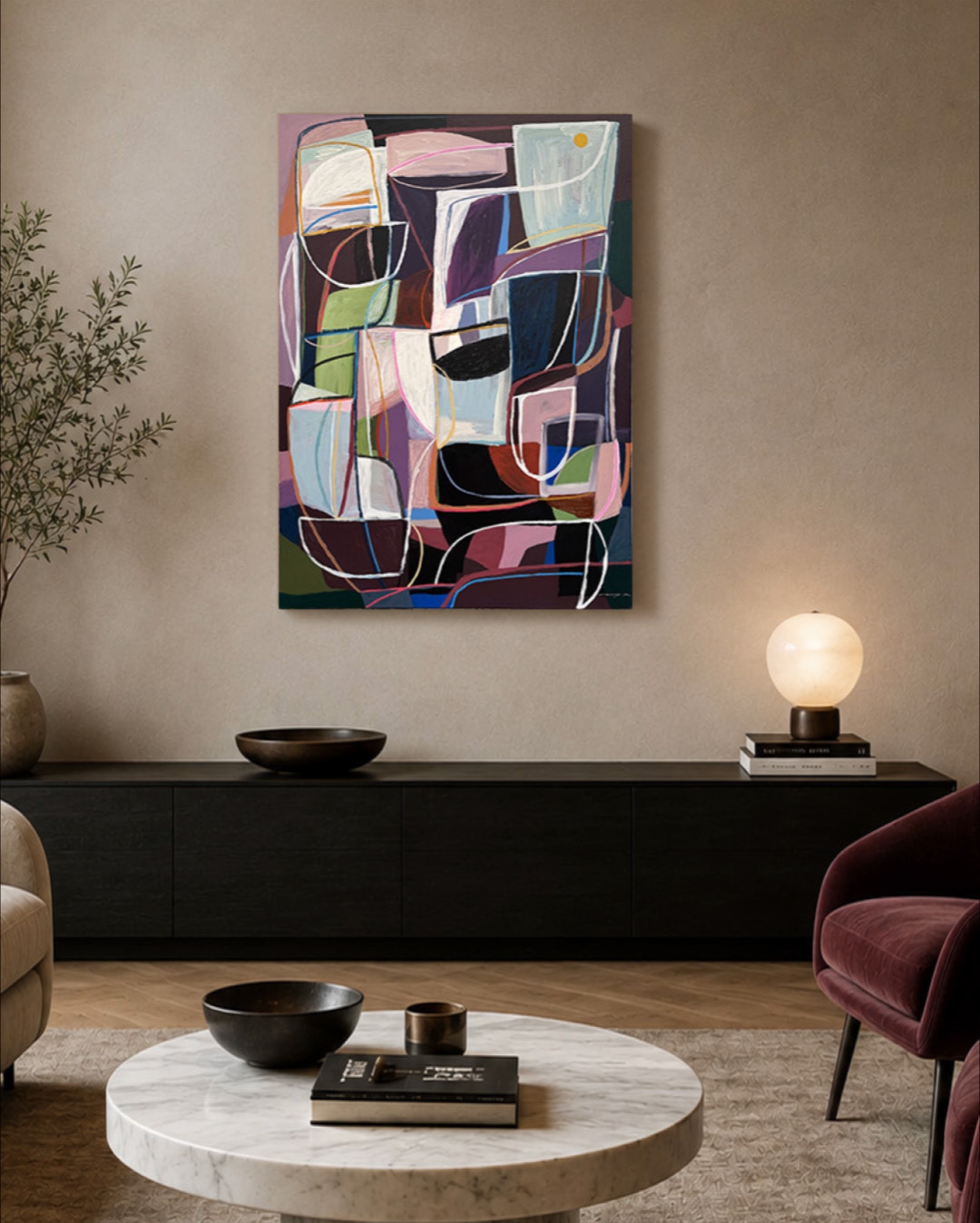 art to art Facebook ad: Give your walls the glow-up they deserve