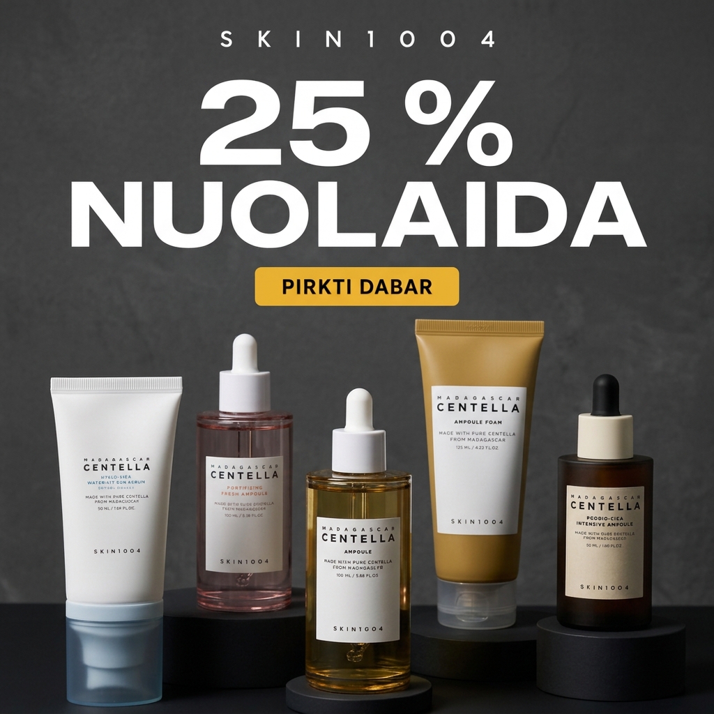 Bareskin.lt Facebook ad: SKIN1004 kosmetikai -25 %