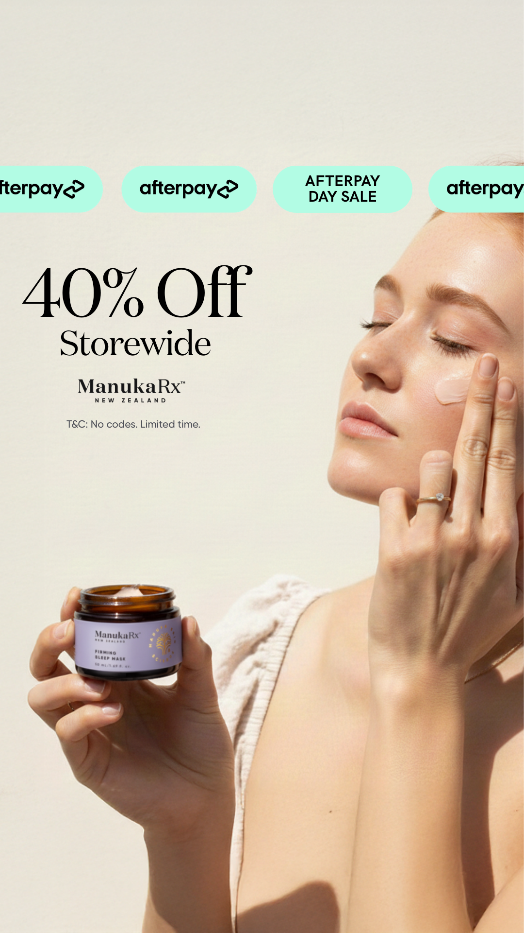 ManukaRx Natural Skincare Facebook ad