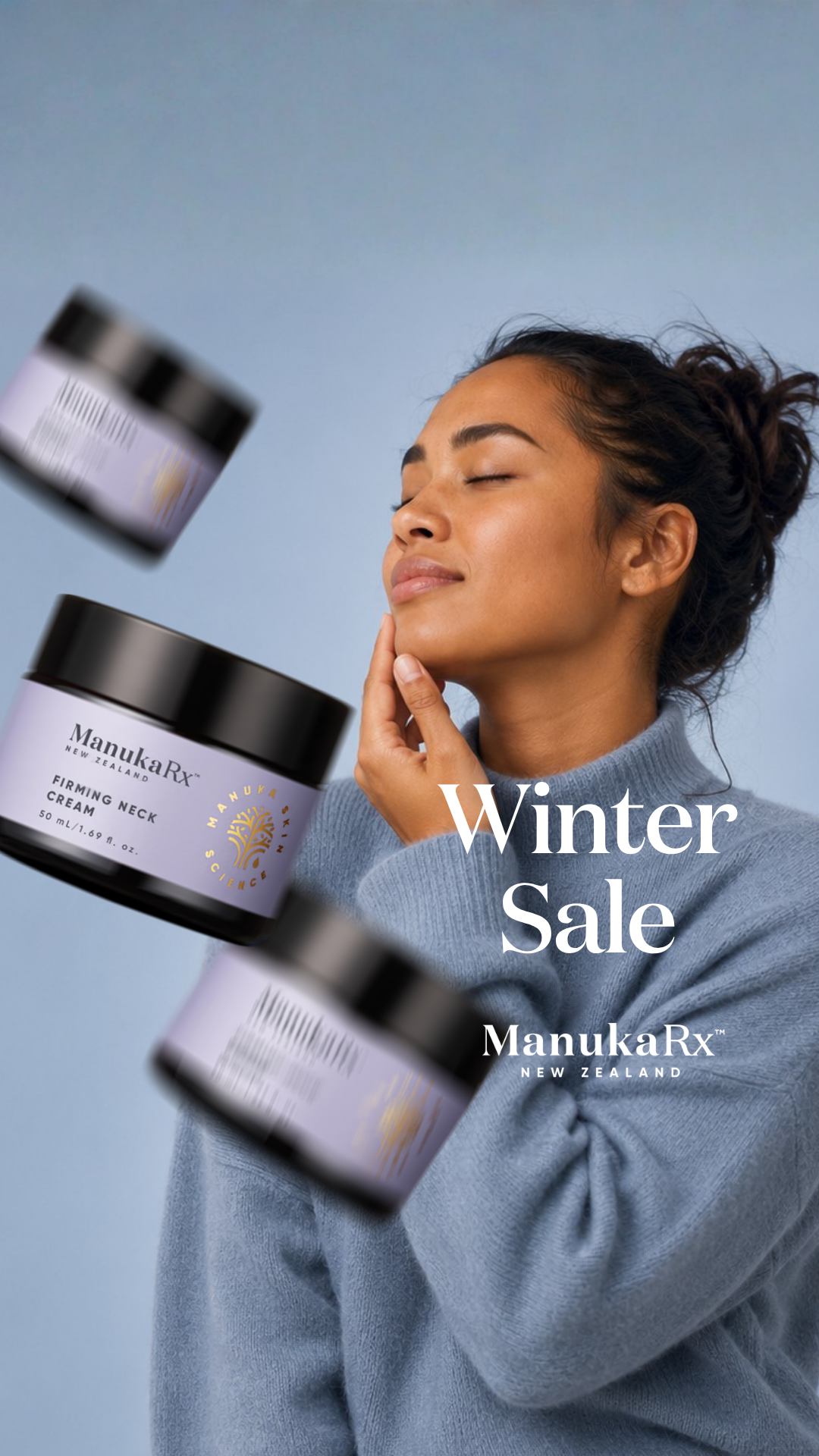 ManukaRx Natural Skincare Facebook ad