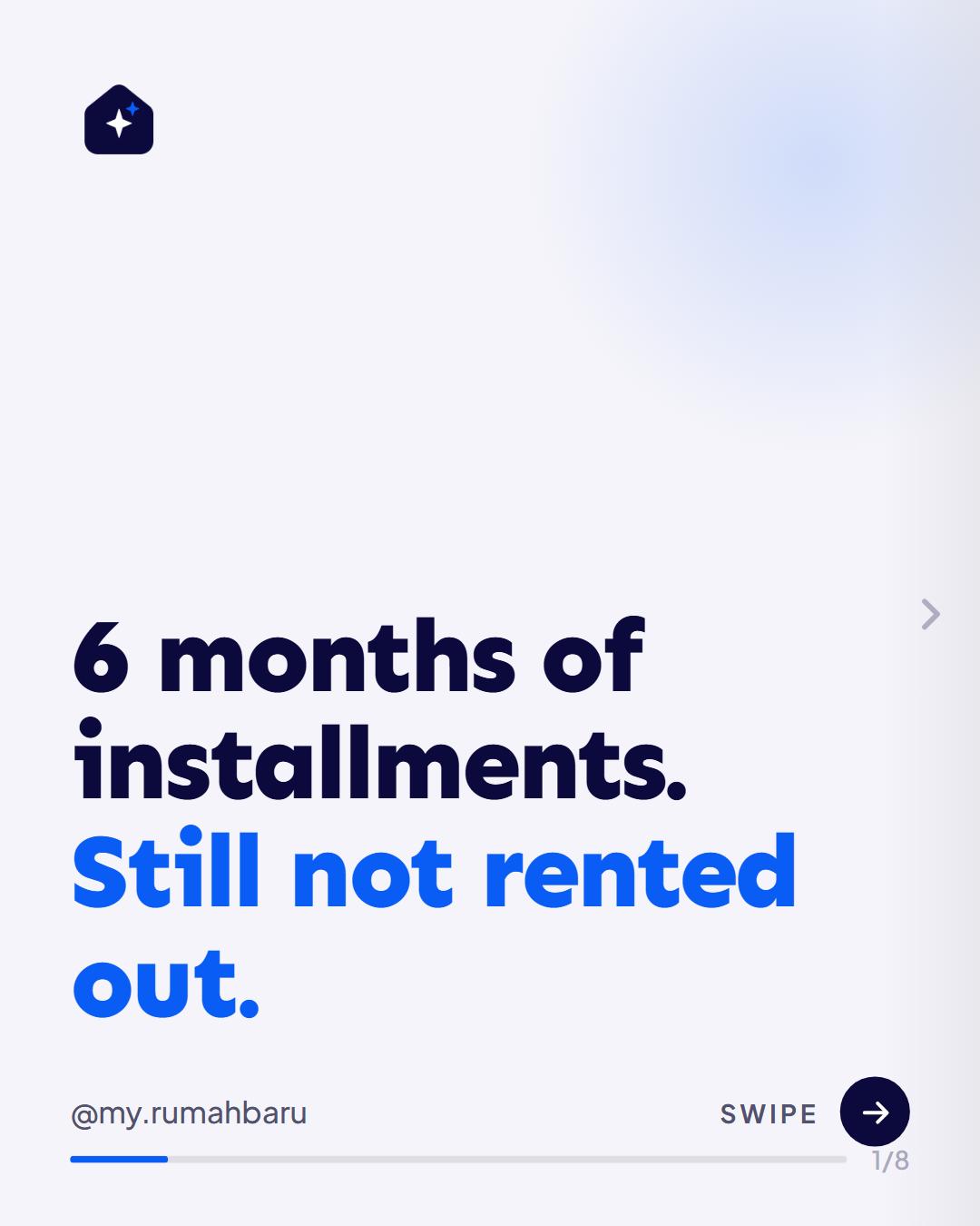 Myrumahbaru Facebook ad: Six straight months of installments, and the unit's…