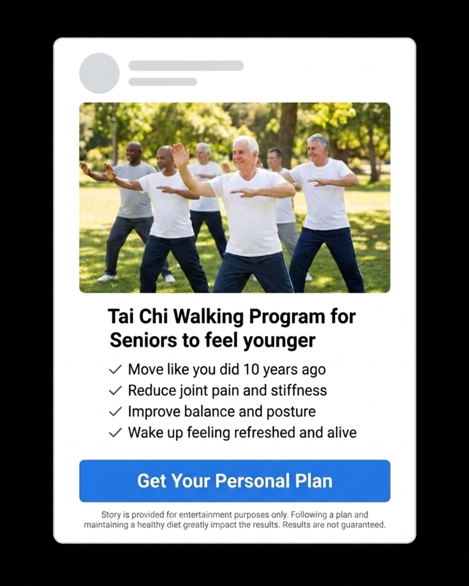 Sifu Peng Li Facebook ad: Take a break from scrolling!