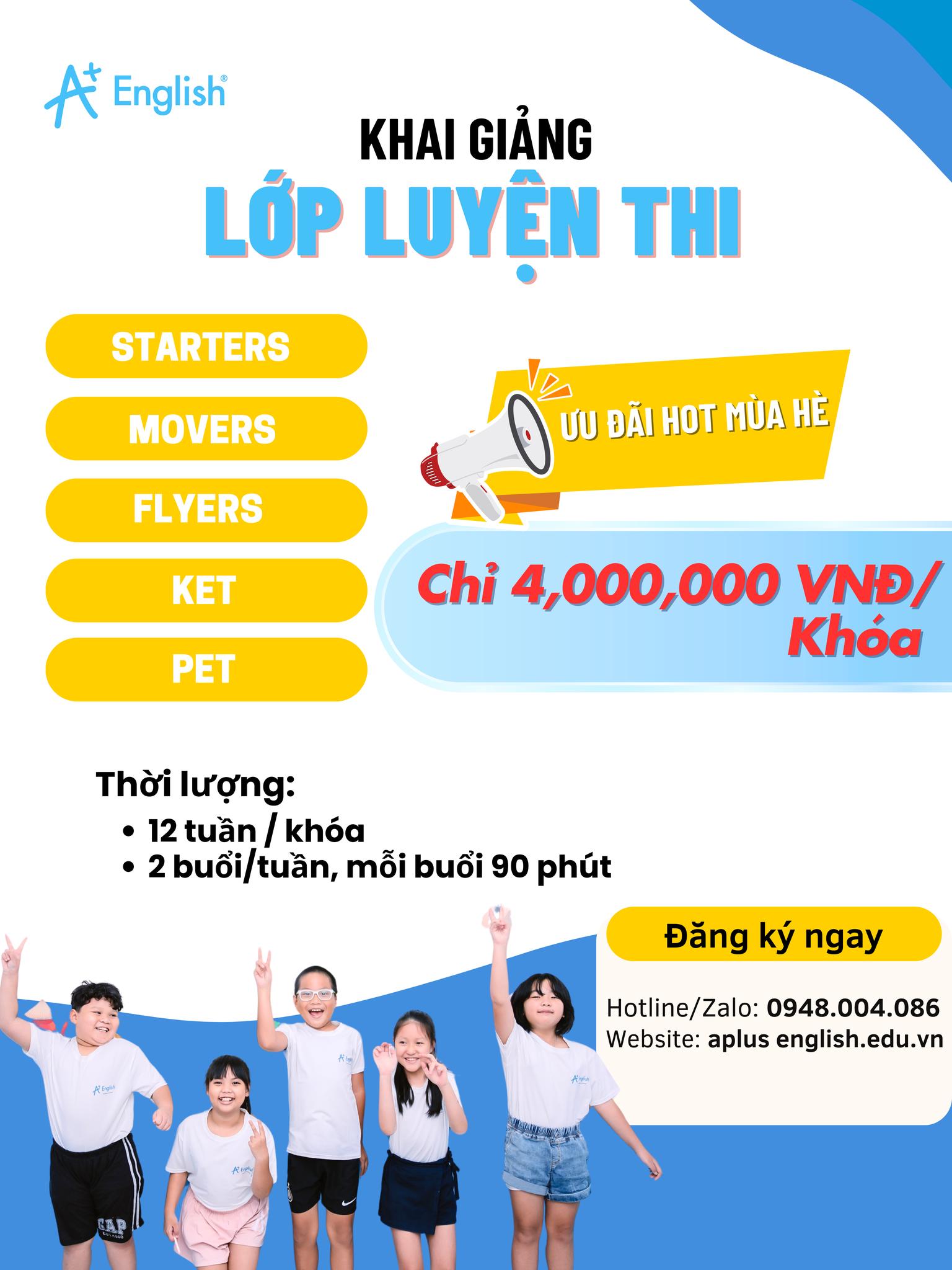 A+ English Facebook ad