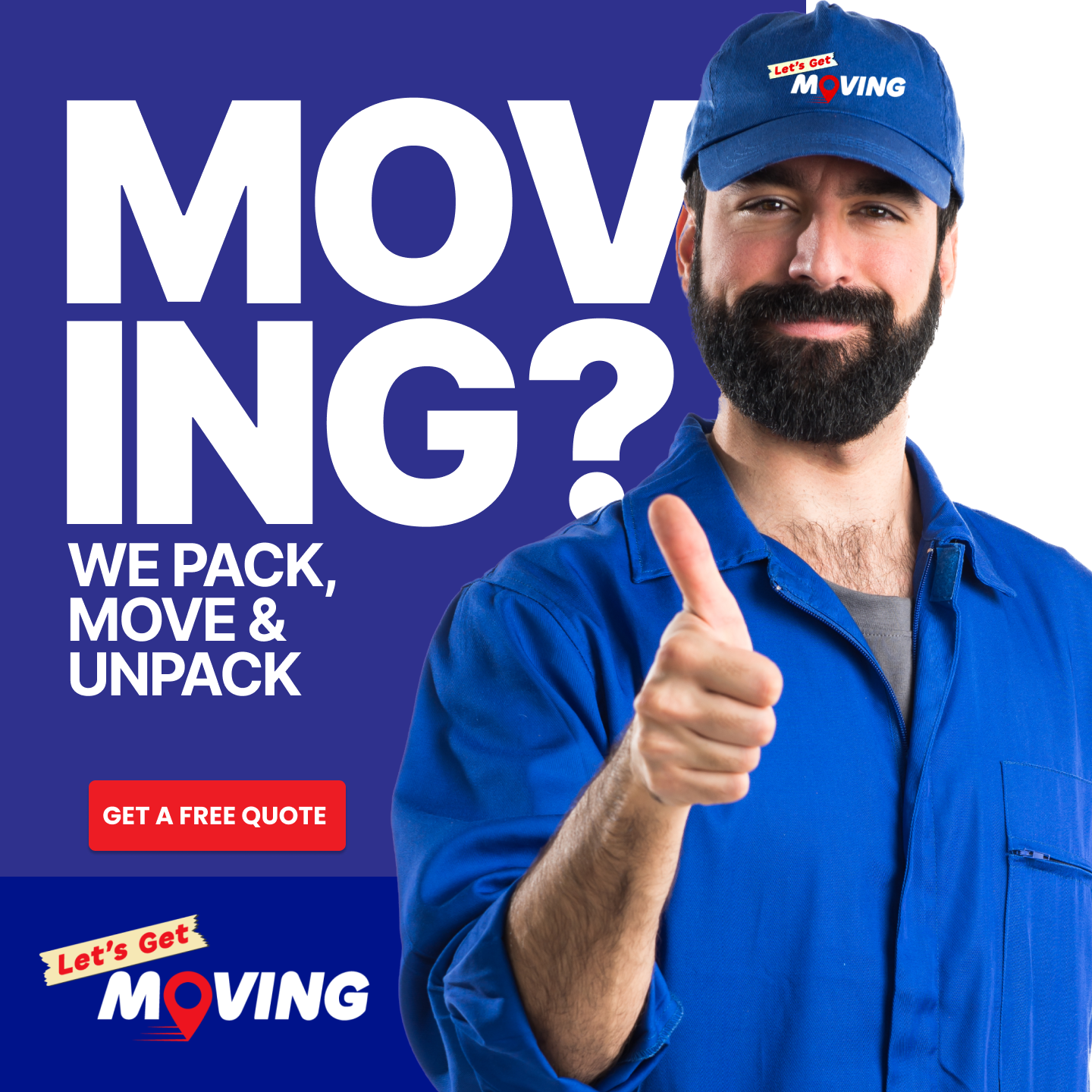 Let's Get Moving Facebook ad