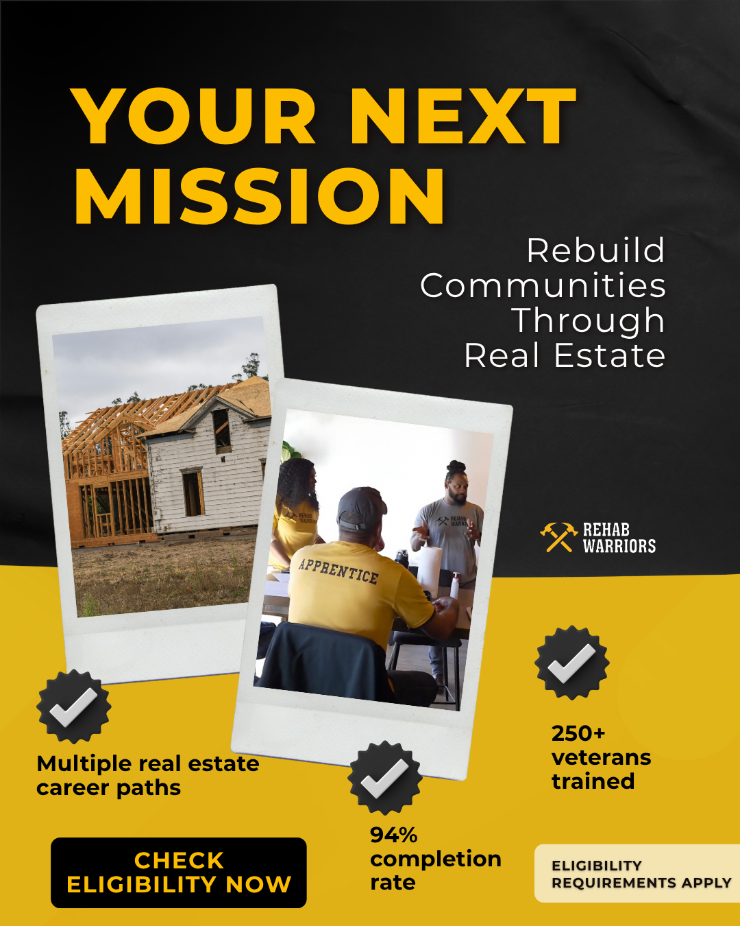 Rehabwarriors Facebook ad