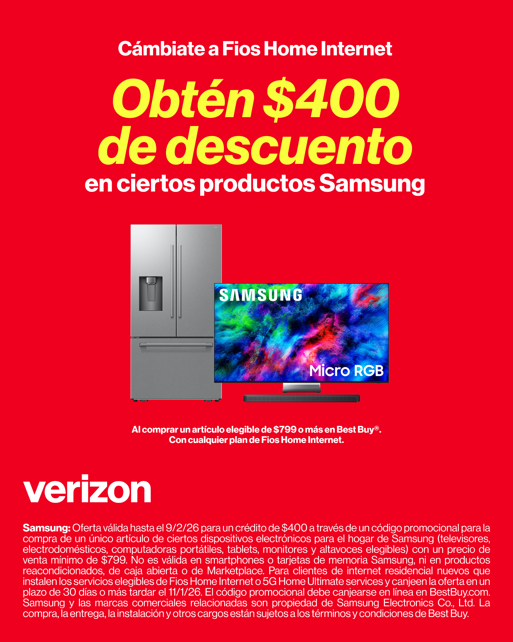 Verizon Facebook ad