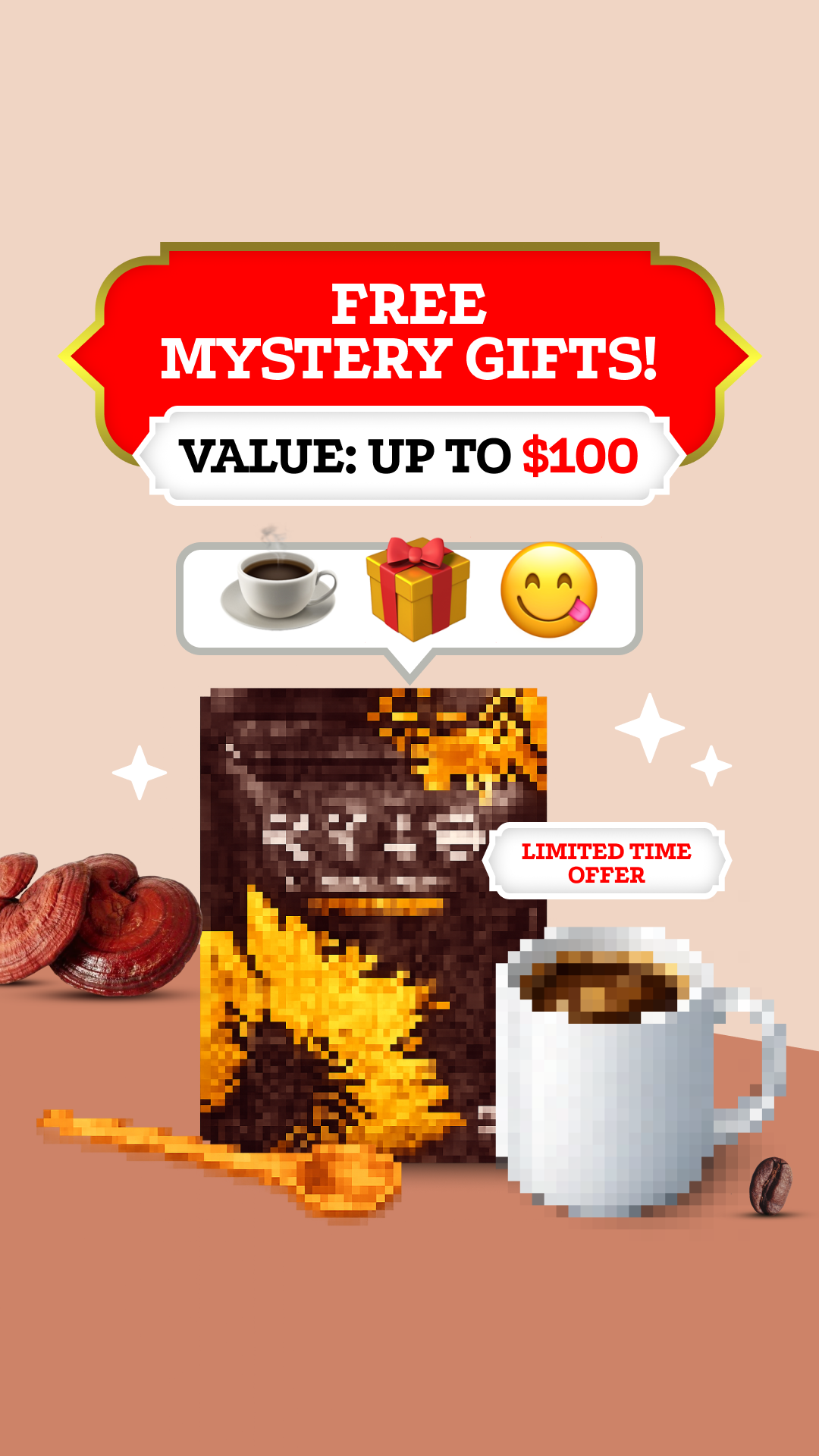 RYZE Superfoods Facebook ad