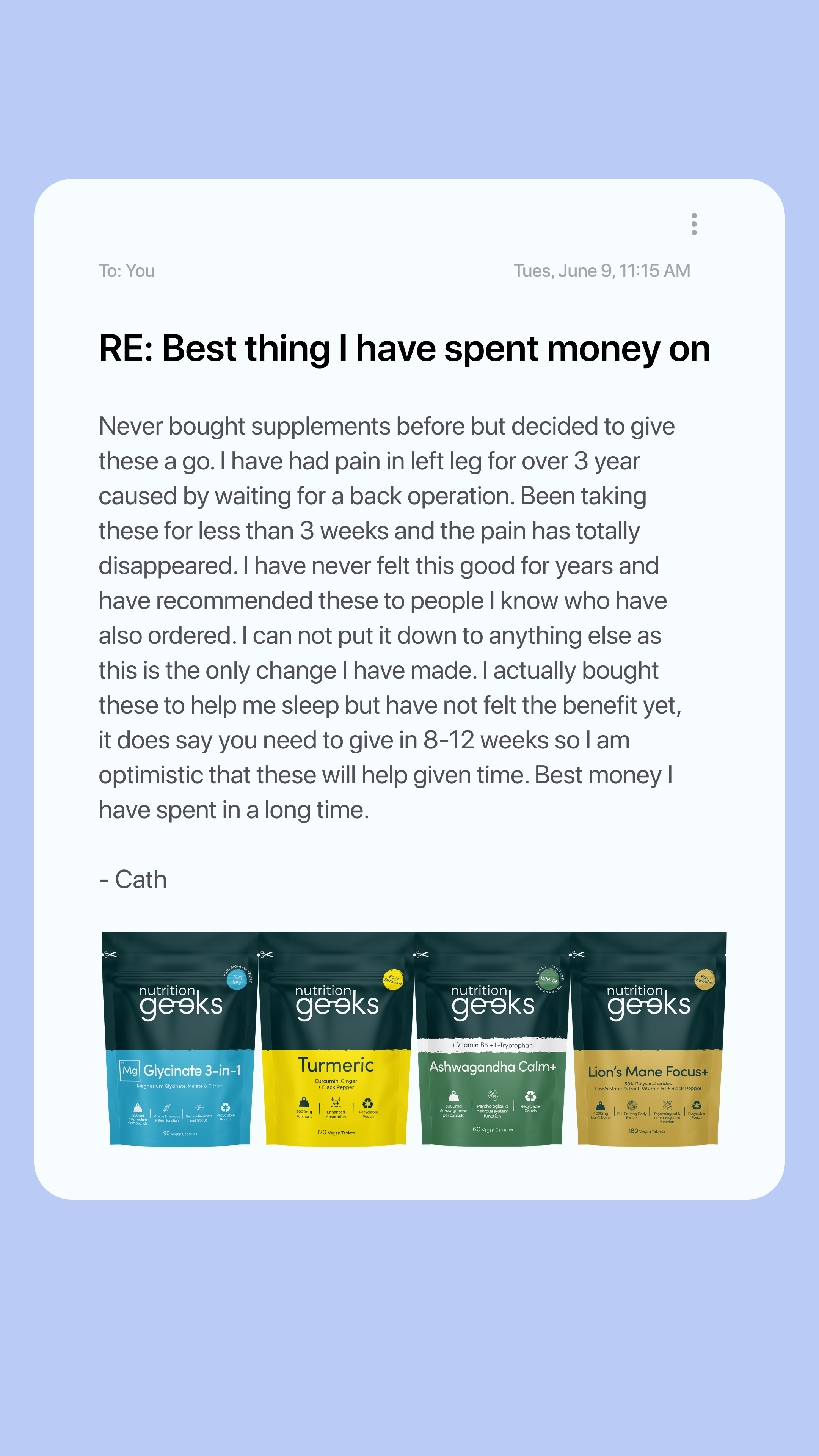 Nutrition Geeks Facebook ad