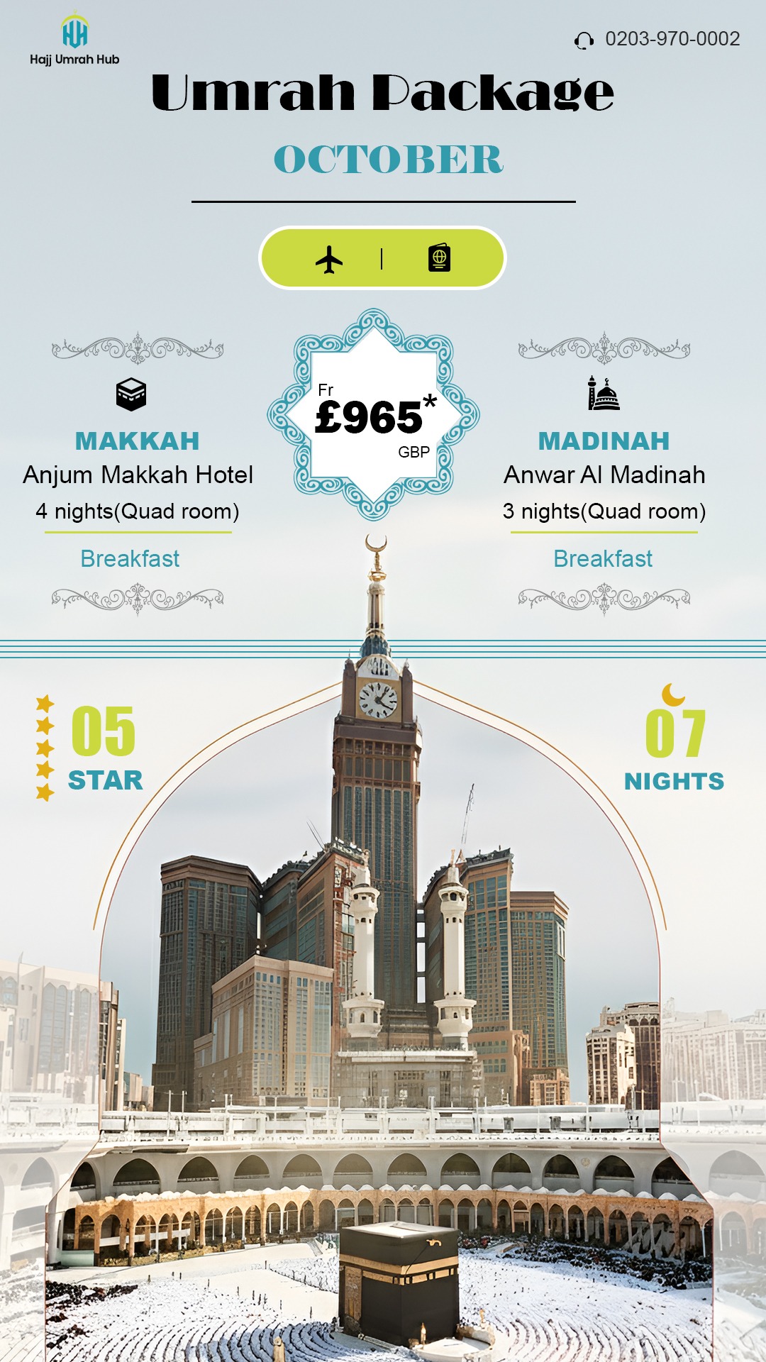 Hajj Umrah Hub Facebook ad