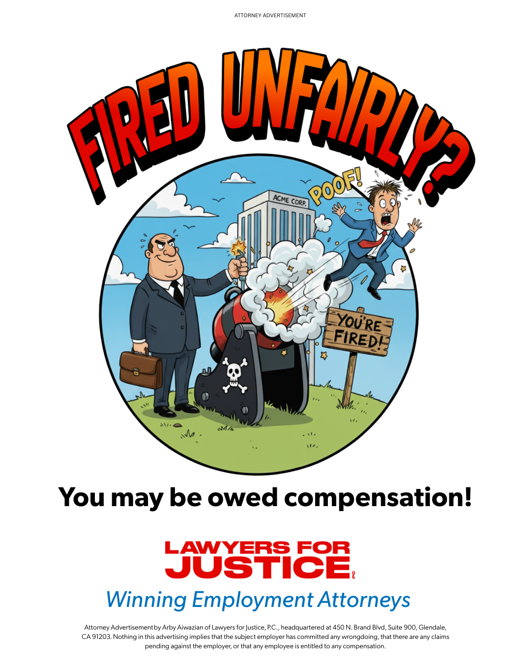 Lawyers for Justice, PC Facebook ad