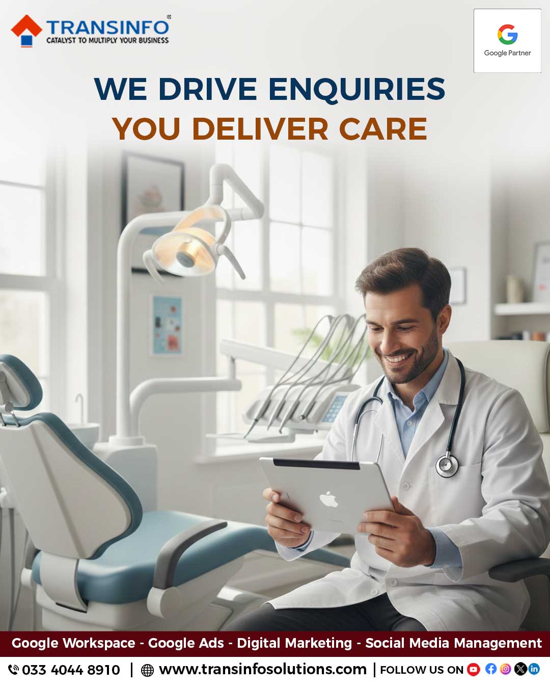 TransinfoSolutions Facebook ad: We drive enquiries.