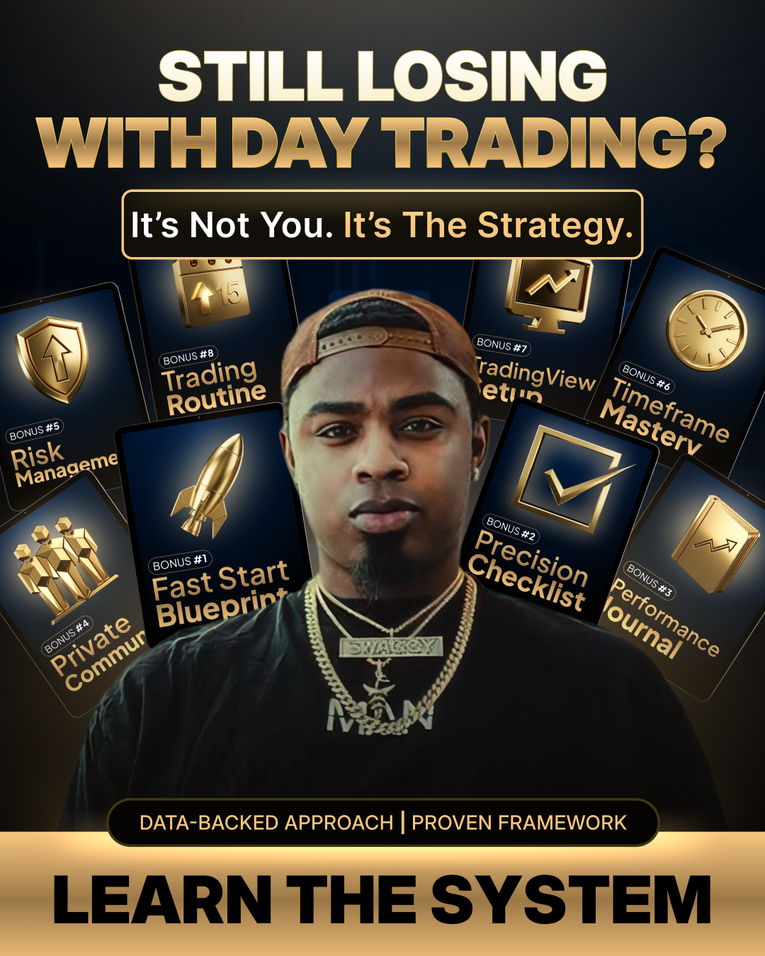 Chris Swaggy C Williams Facebook ad: Every Course Taught You the Method With a 90% Failure Rate