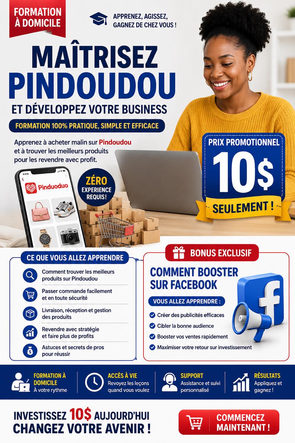 Service plus Congo Facebook ad