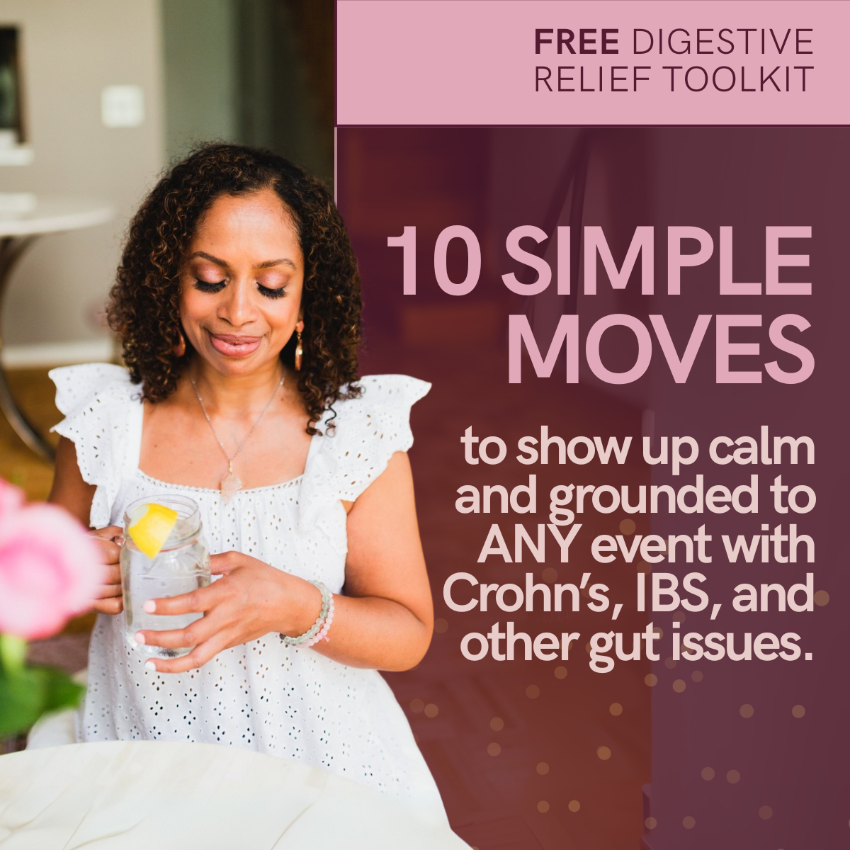Dr. Selvi's Keys to Ease Crohn's Facebook ad: Gut disrupting your life? This is for you!