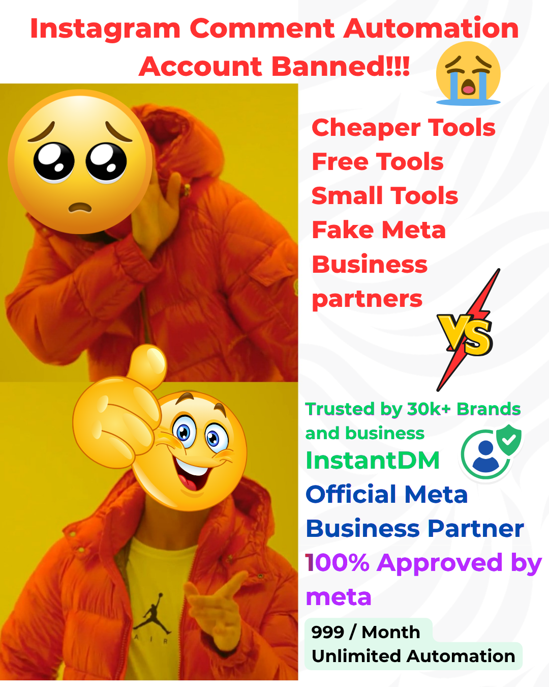 Instantdm Facebook ad