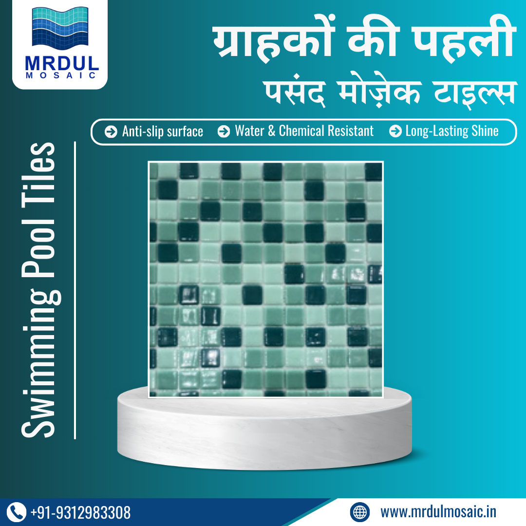 Mrdul Mosaic Facebook ad: Transform your swimming pool or water park with…