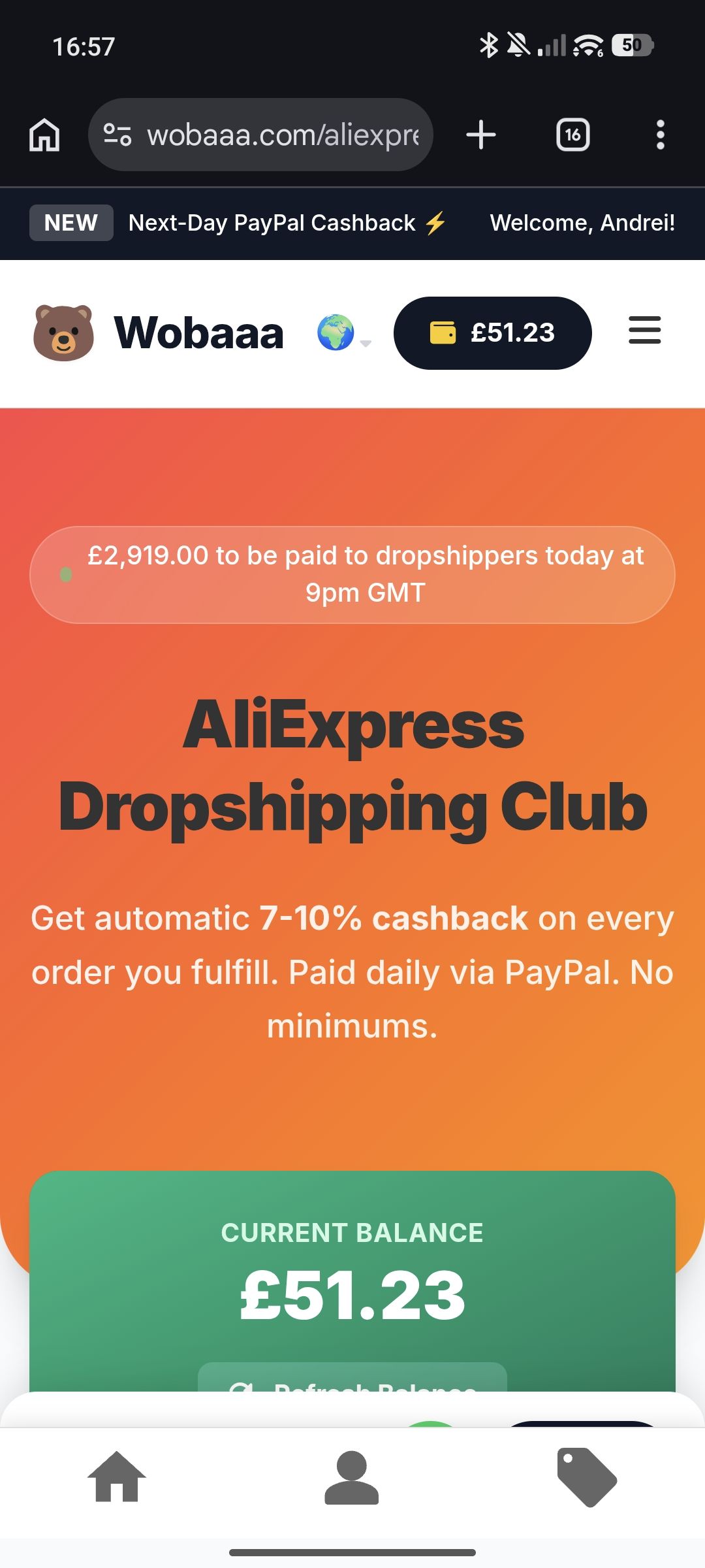 Wobaaa Facebook ad: AliExpress Discount Codes + Next Day Cashback - Stack…