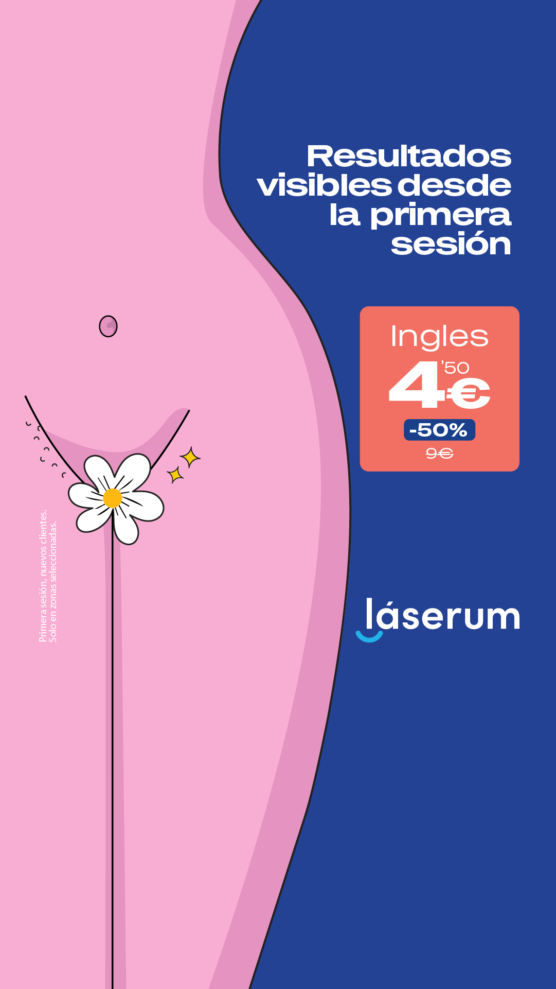 Láserum Facebook ad: Tu primera sesión al 50%