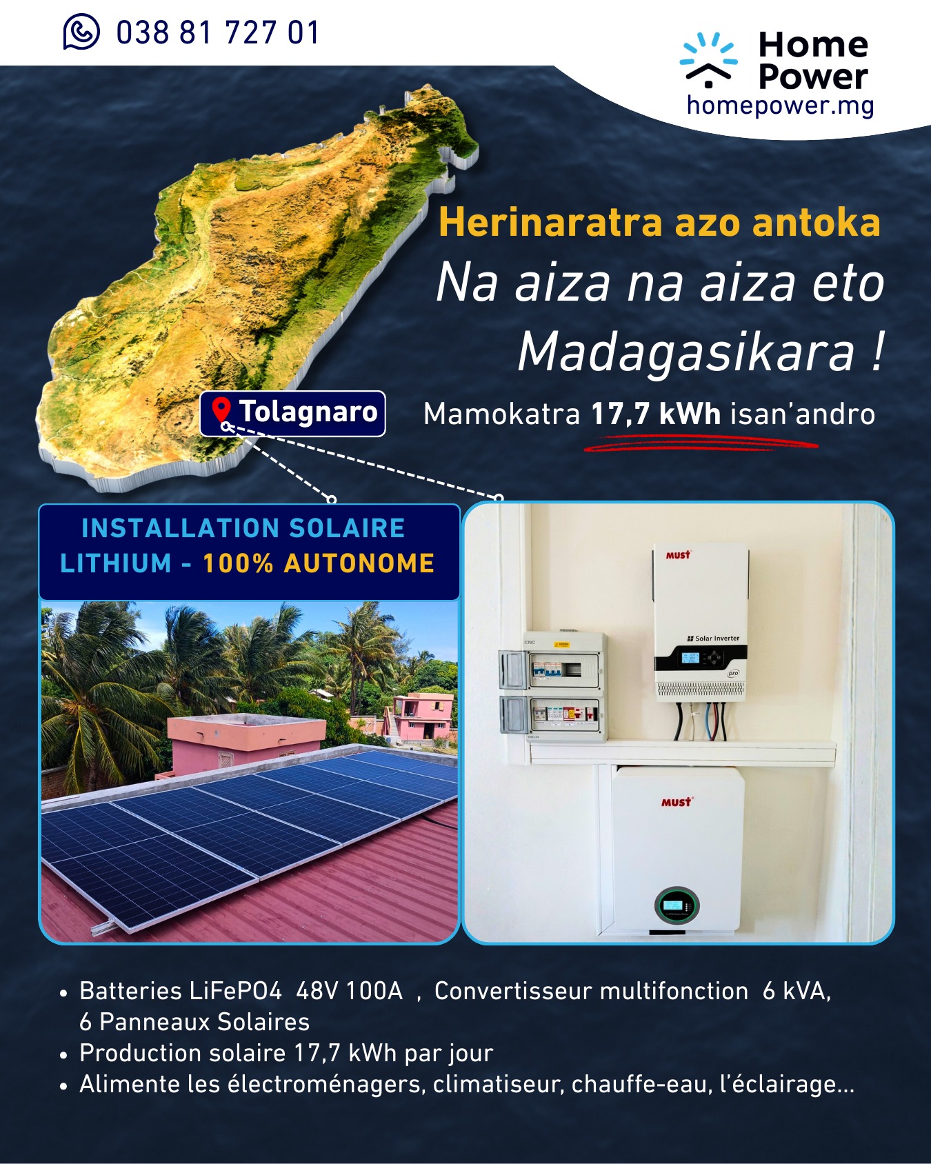 Home Power Madagascar Facebook ad