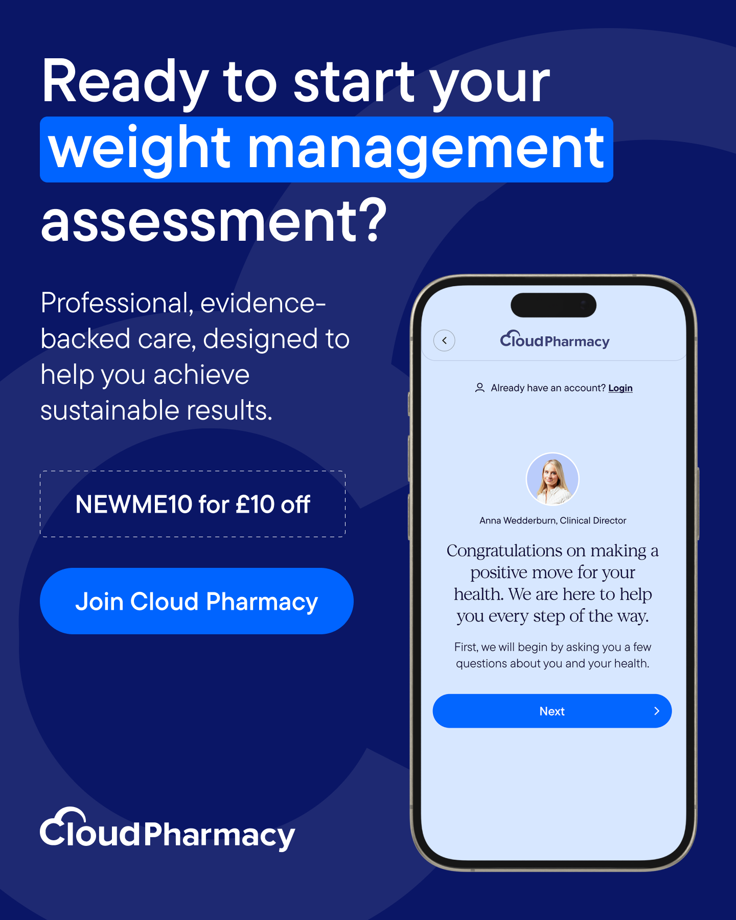 Cloud Pharmacy Facebook ad