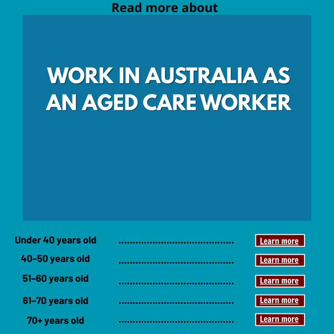 Job Shop Facebook ad: Some people explore aged care worker roles in…