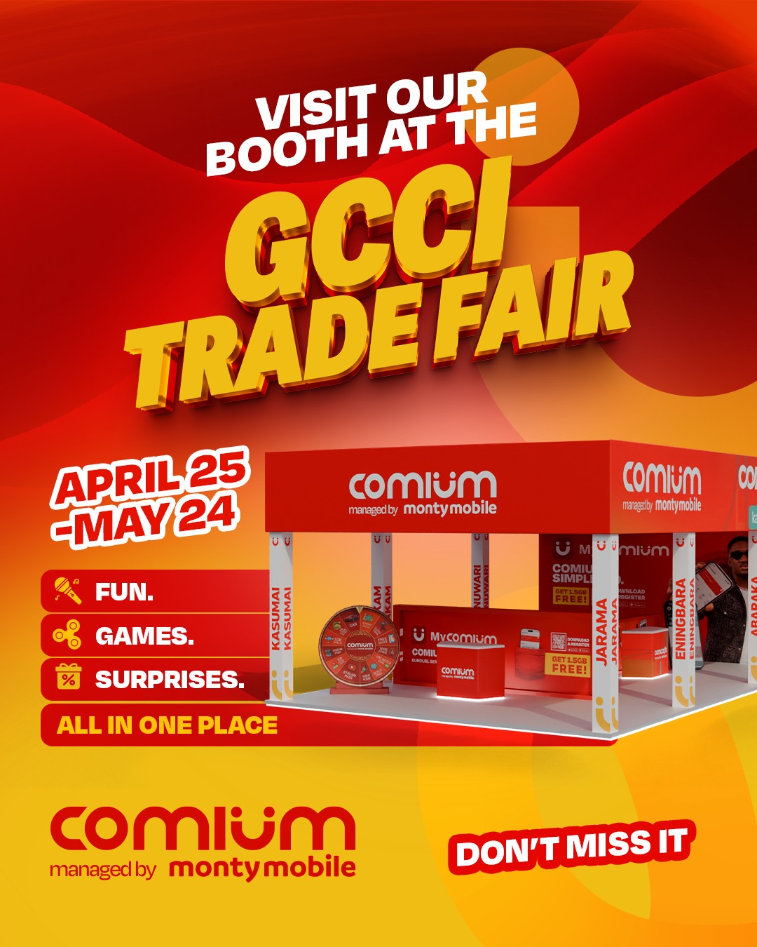 Comium Gambia Facebook ad: TOMORROW, WE GO LIVE!