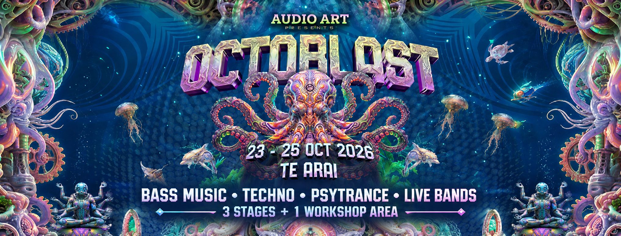 AUDIO ART Facebook ad: OCTOBLAST | TE ARAI | 23-25/10/26
