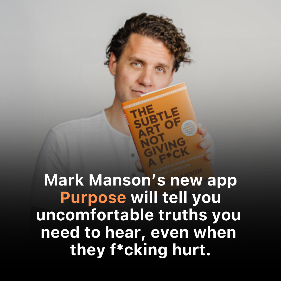 Mark Manson Facebook ad: Self-Help for People Who Hate Self-Help