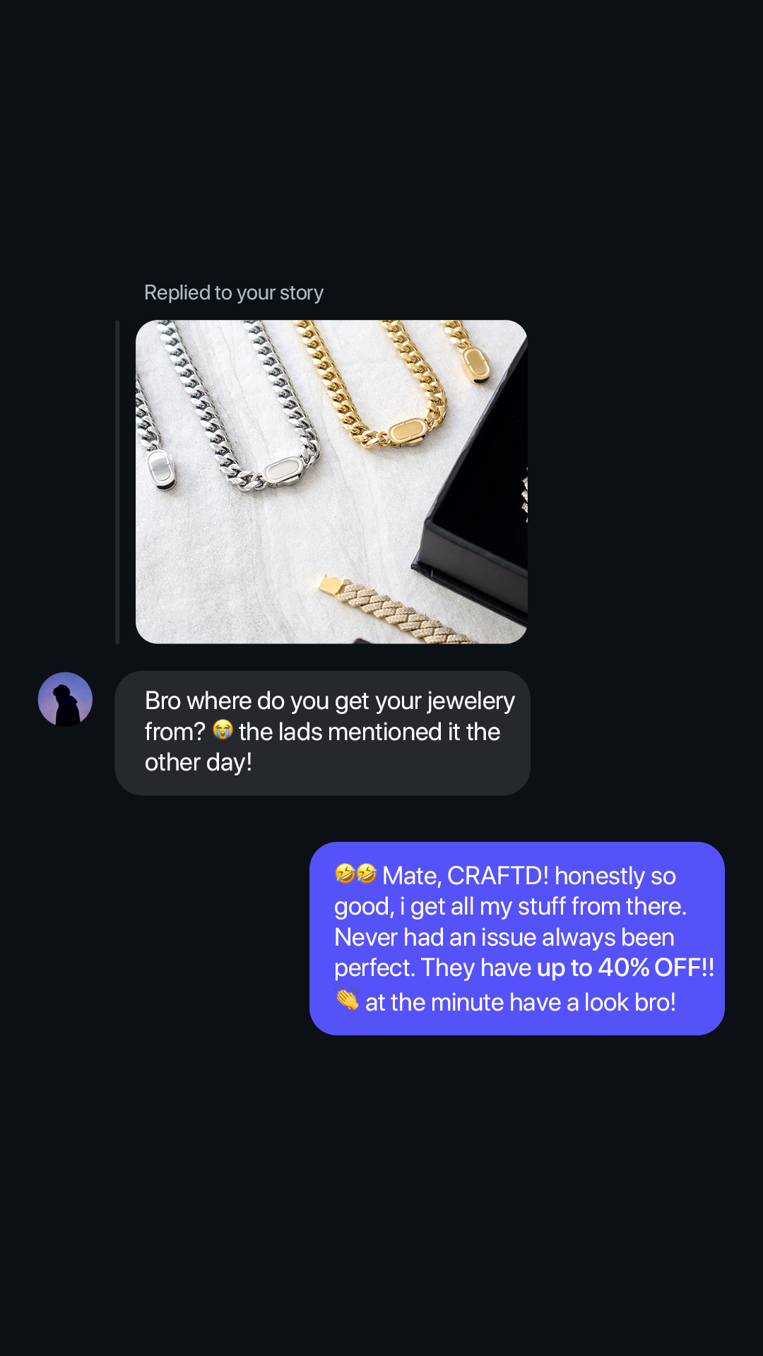Craftd Facebook ad