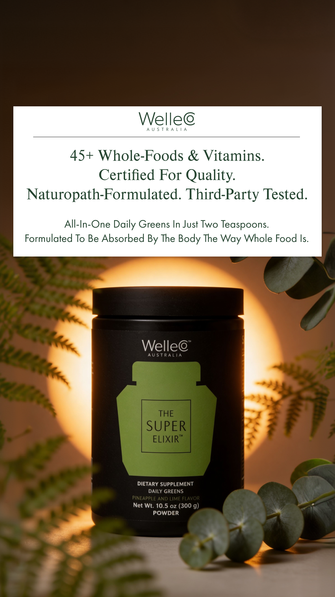 WelleCo Facebook ad