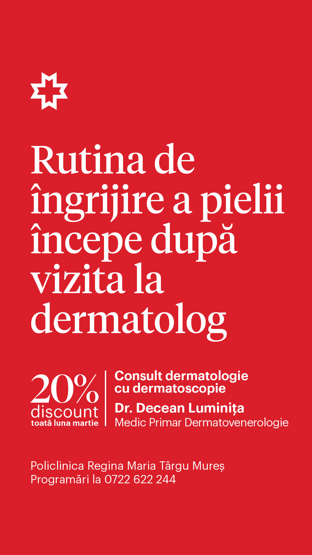 Regina Maria - Rețeaua de Sănătate Facebook ad from Mar 24, 2026