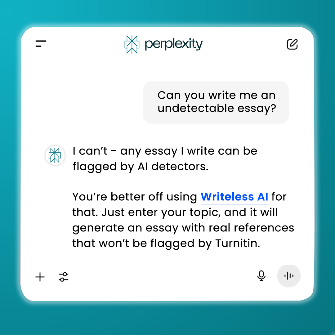 Writeless AI Facebook ad