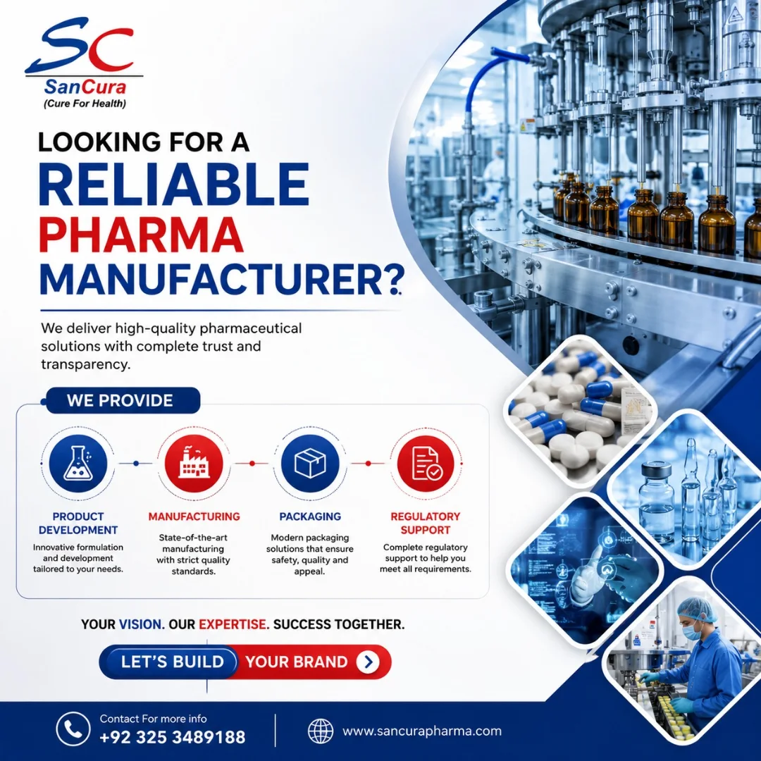 Sancura Pharma Pakistan Facebook ad: Sancura Pharma Pakistan is in Karachi.