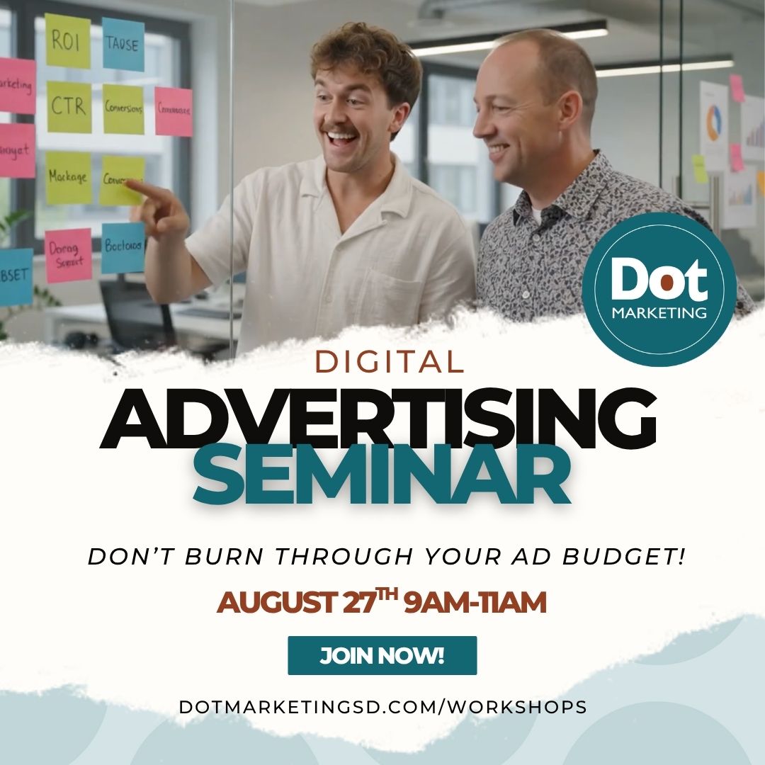 Dot Marketing and Web Design Facebook ad: Are your marketing dollars working as hard as…