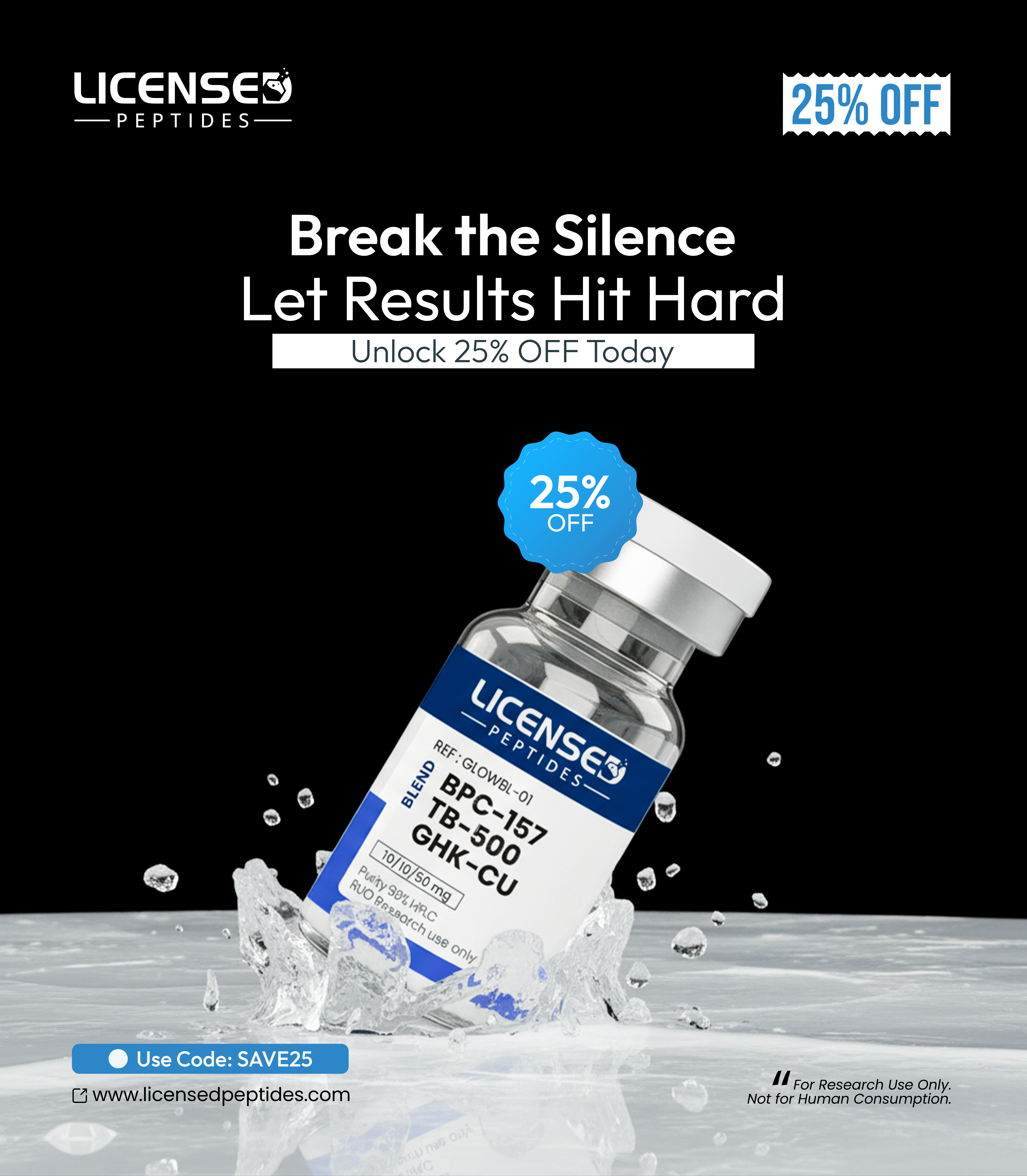Licensed Peptides Facebook ad