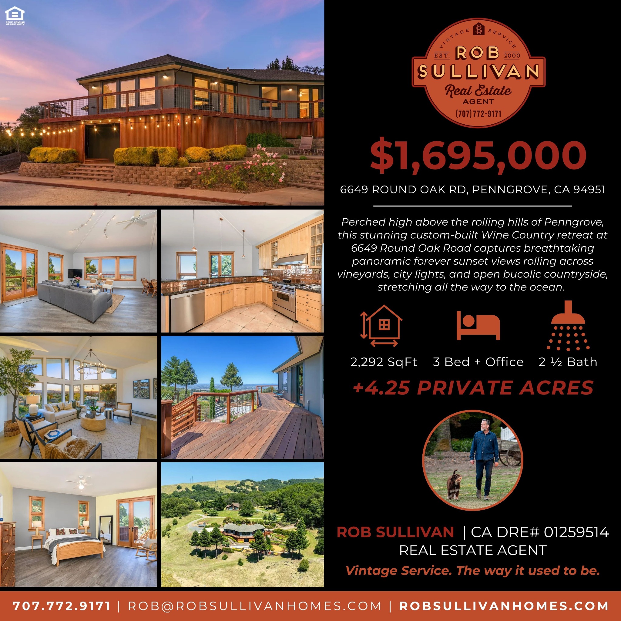 Rob Sullivan - Sonoma County Real Estate Agent Facebook ad: Sonoma County Real Estate | Rob Sullivan, Petaluma Agent
