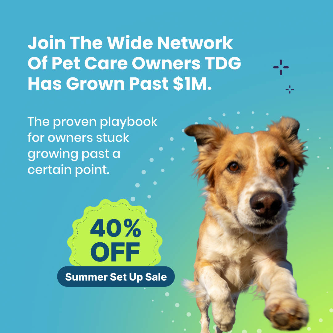 The Dog Gurus Facebook ad: Like Hiring 5 Employees. At 1/10th The Cost.