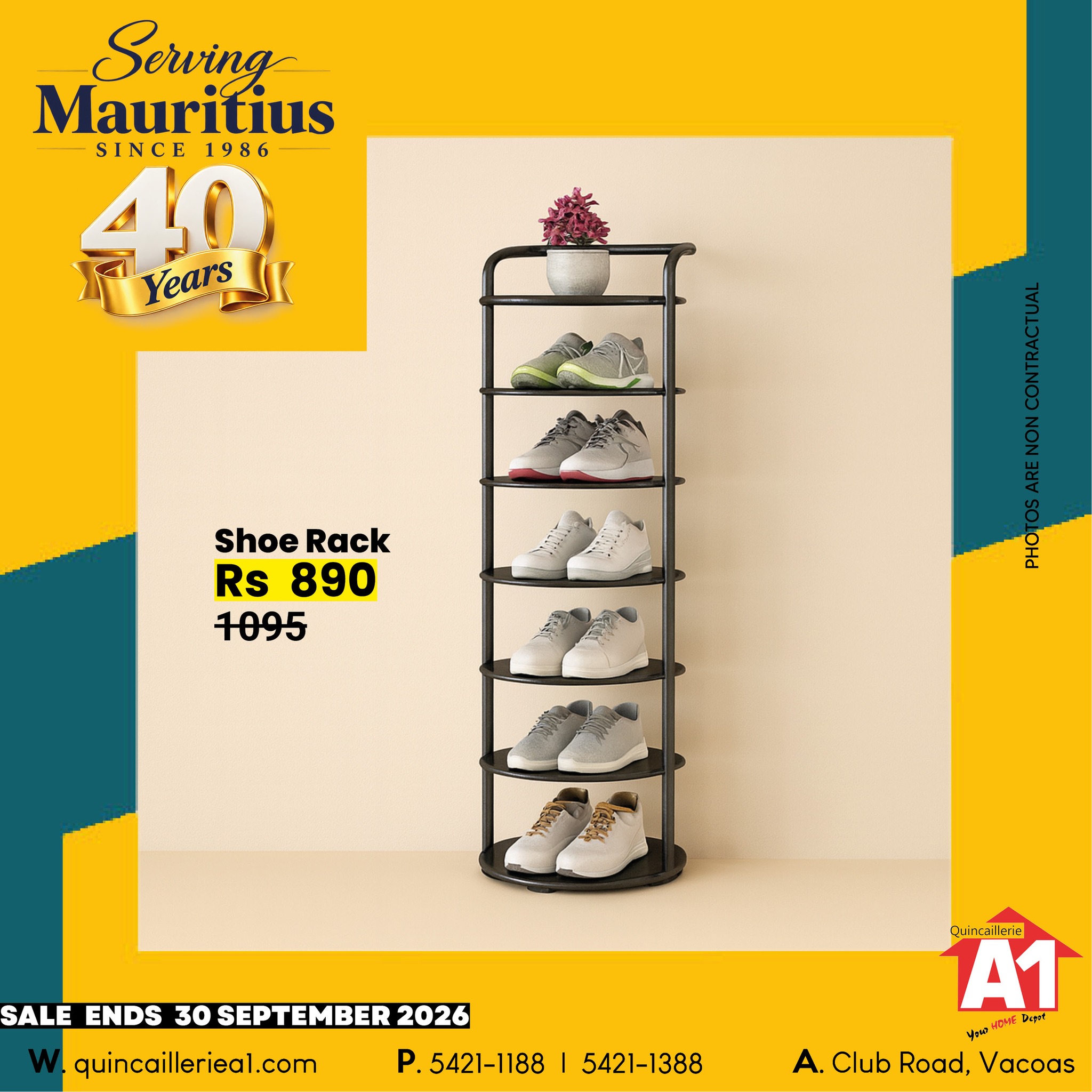 Quincaillerie A1 - Vacoas Facebook ad: Celebrate 40Years with us!