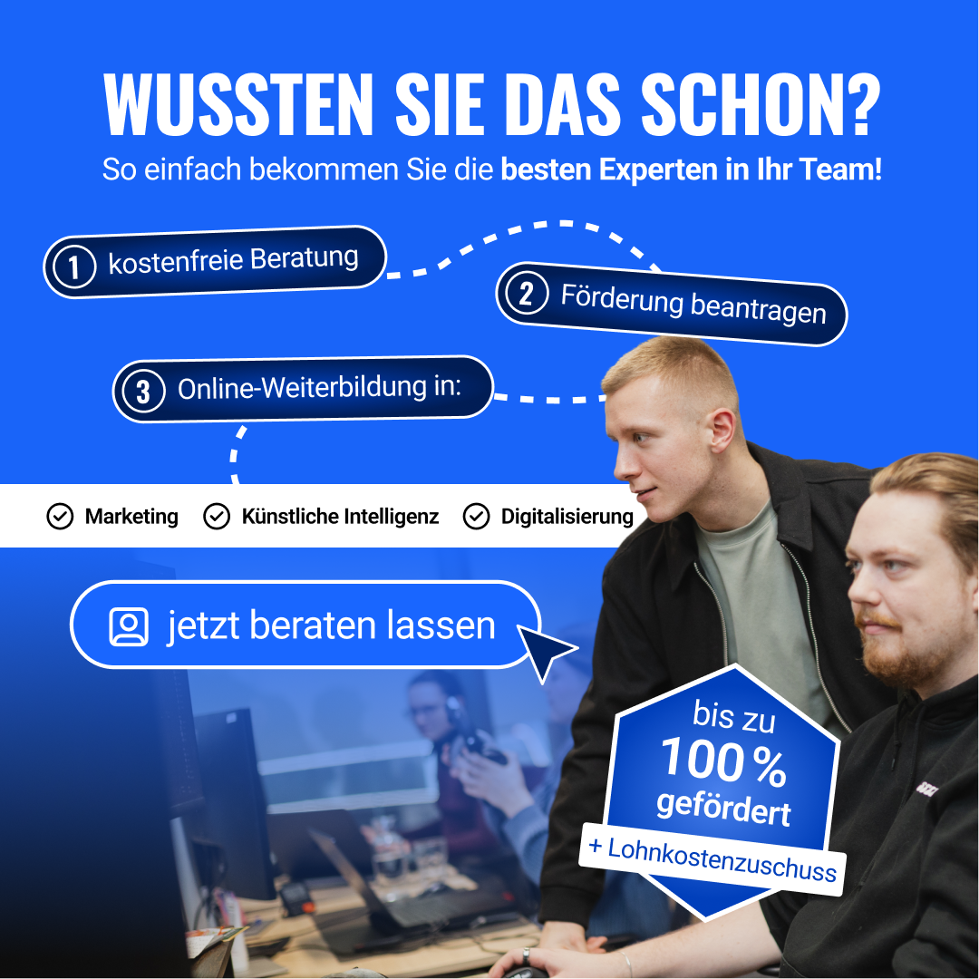 Distart Facebook ad: Interne Talente zu Digital-Profis entwickeln